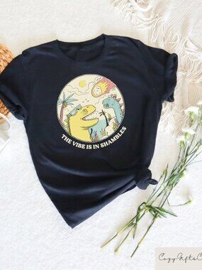 The Vibes Are In Shambles Shirt, Funny Meme T-Shirt, Funny Sarcastic Shirt 261